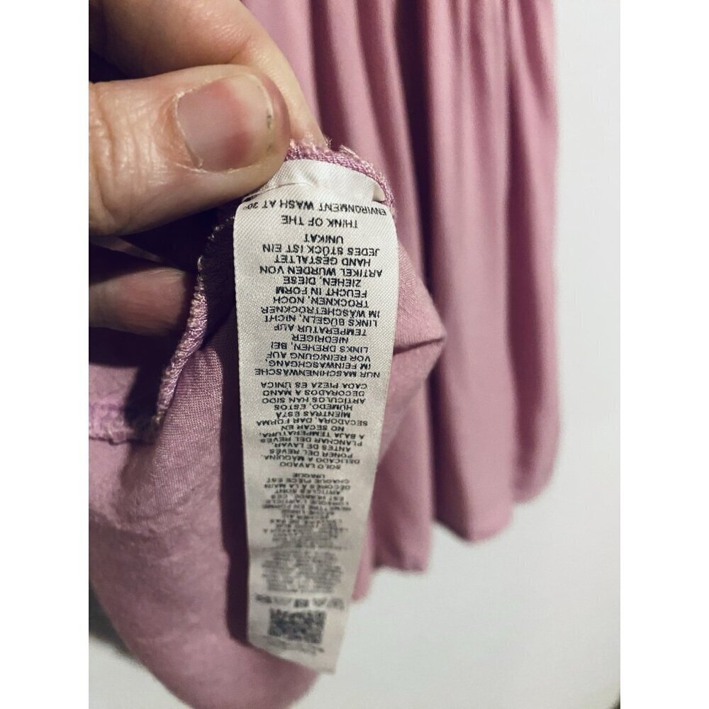 Asos Dress Womens 14 Purple Crochet Granny Squares Mini Babydoll Boho Festival - Picture 7 of 7